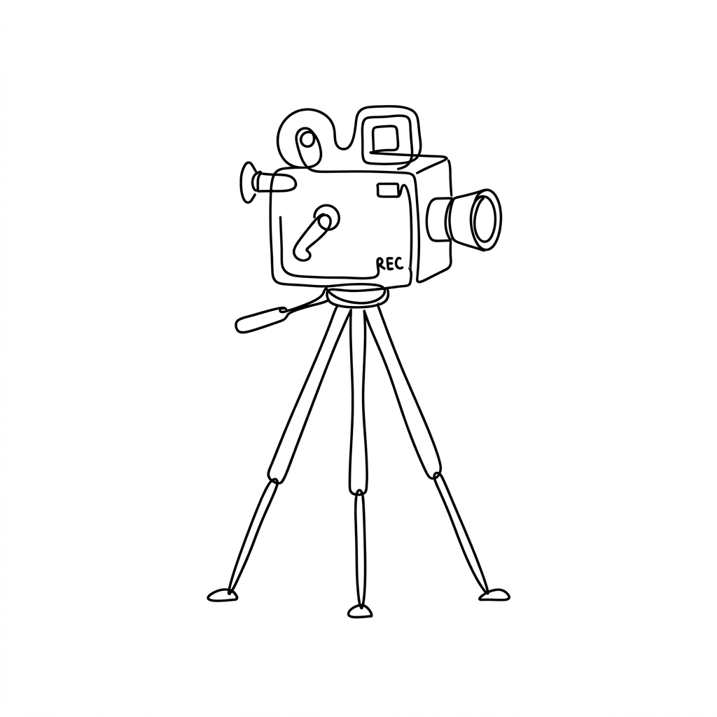 Camera Line Art